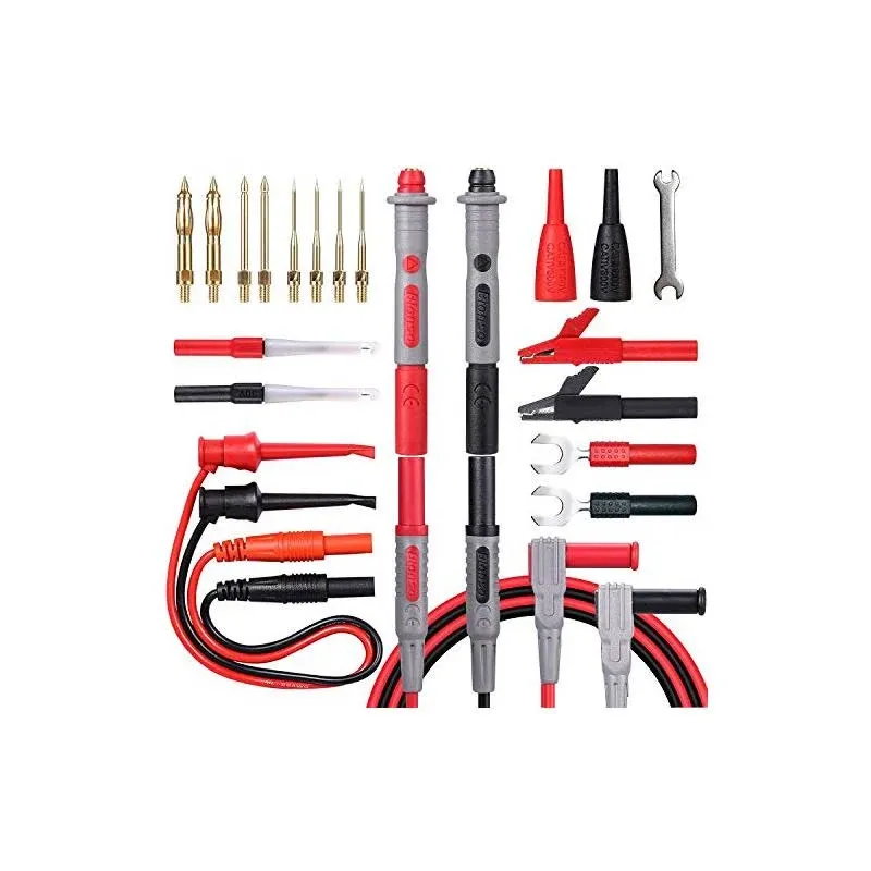 Bionso 25-Piece Multimeter Leads Kit Professional and Upgraded Test Leads Set ...