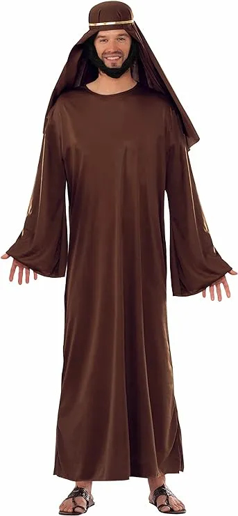 Forum Mens Value Biblical Robe, Brown, X-Large