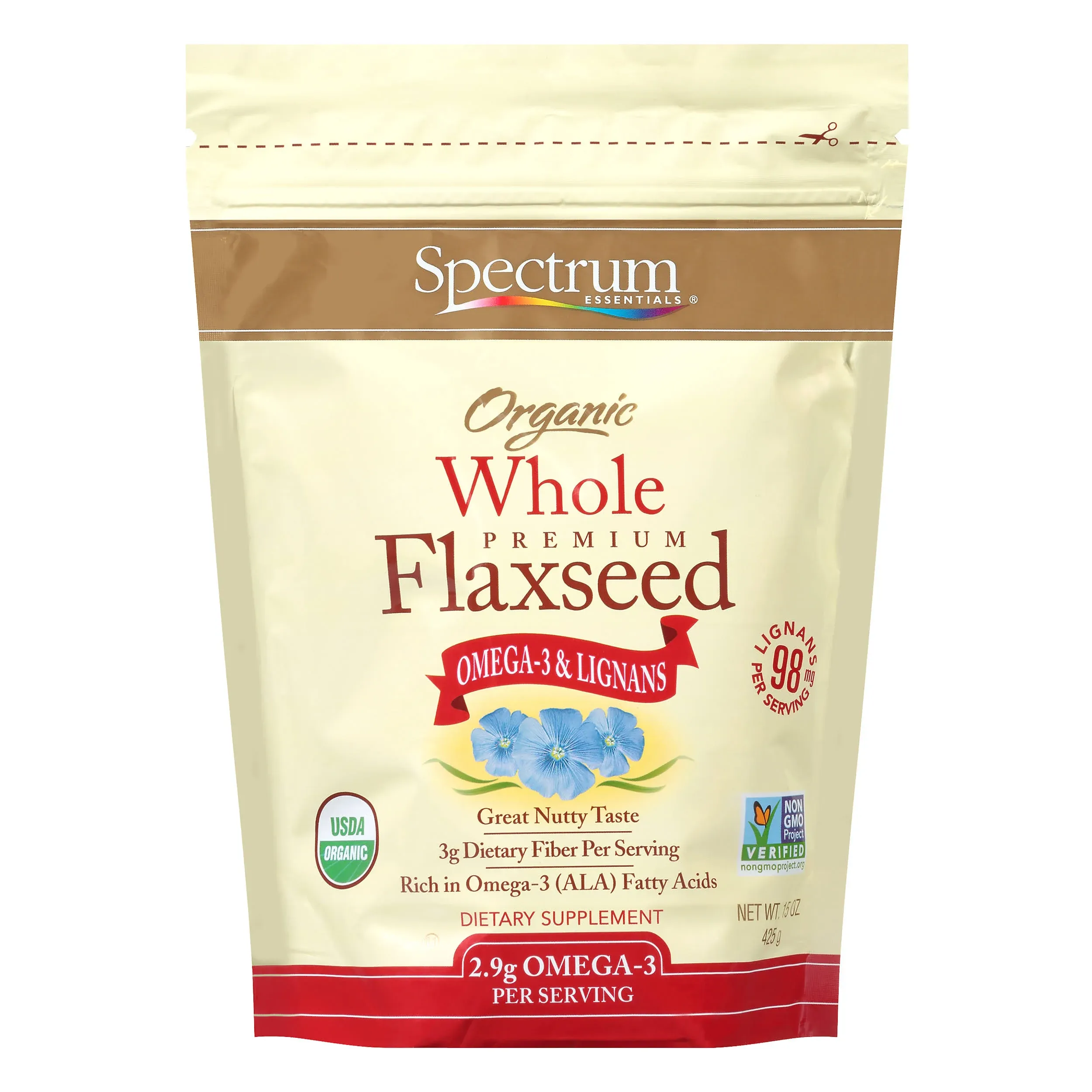 Spectrum Essentials Organic Ground Premium Flaxseed 24 oz Pkg