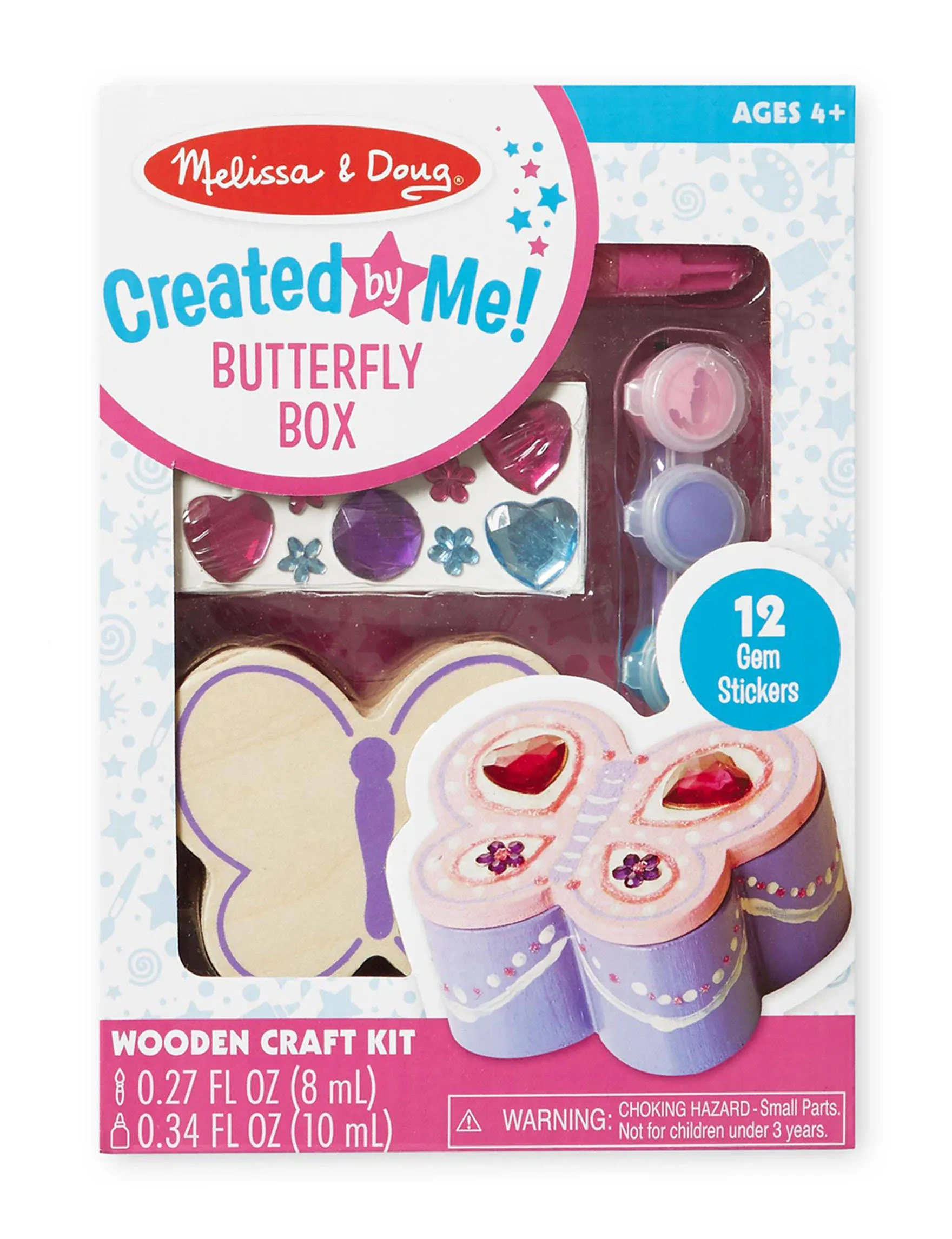 Melissa & Doug Created by Me! Butterfly Box Wooden Craft Kit