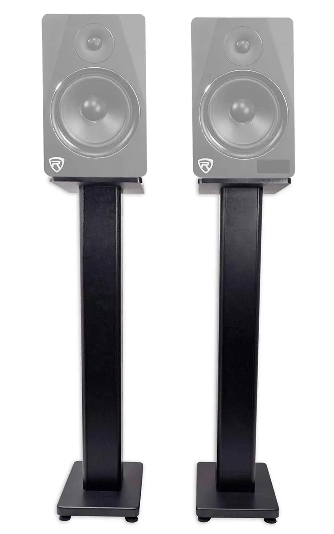 2) Rockville RHTSB 36" Inch Bookshelf Speaker Stands Surround Sound Home Theater