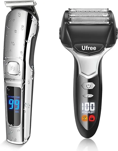 Ufree Beard Trimmer with Electric Razor Foil Shavers for Men, Beard Grooming Kit, Gifts for Men, Wet & Dry, Rechargeable