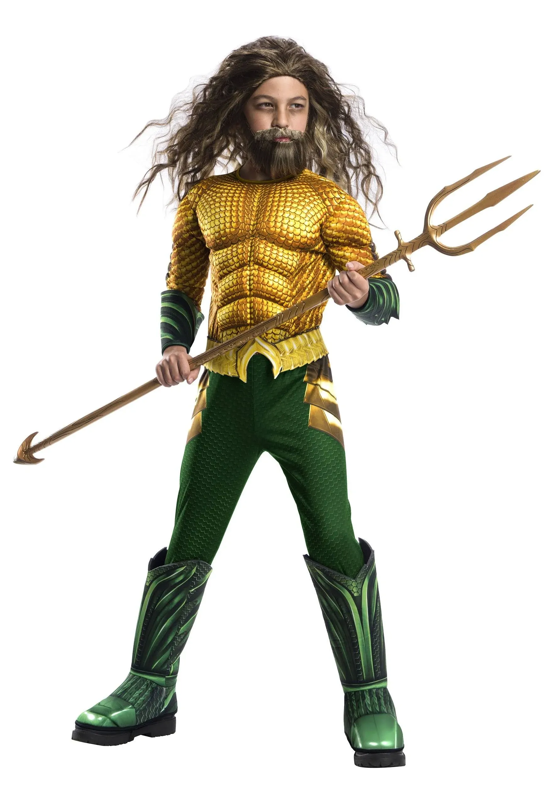 Aquaman Deluxe Boys Costume - Size 4-6