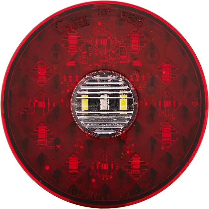 Grote 55162 4" Round LED Stop Tail Turn Light with Integrated Backup