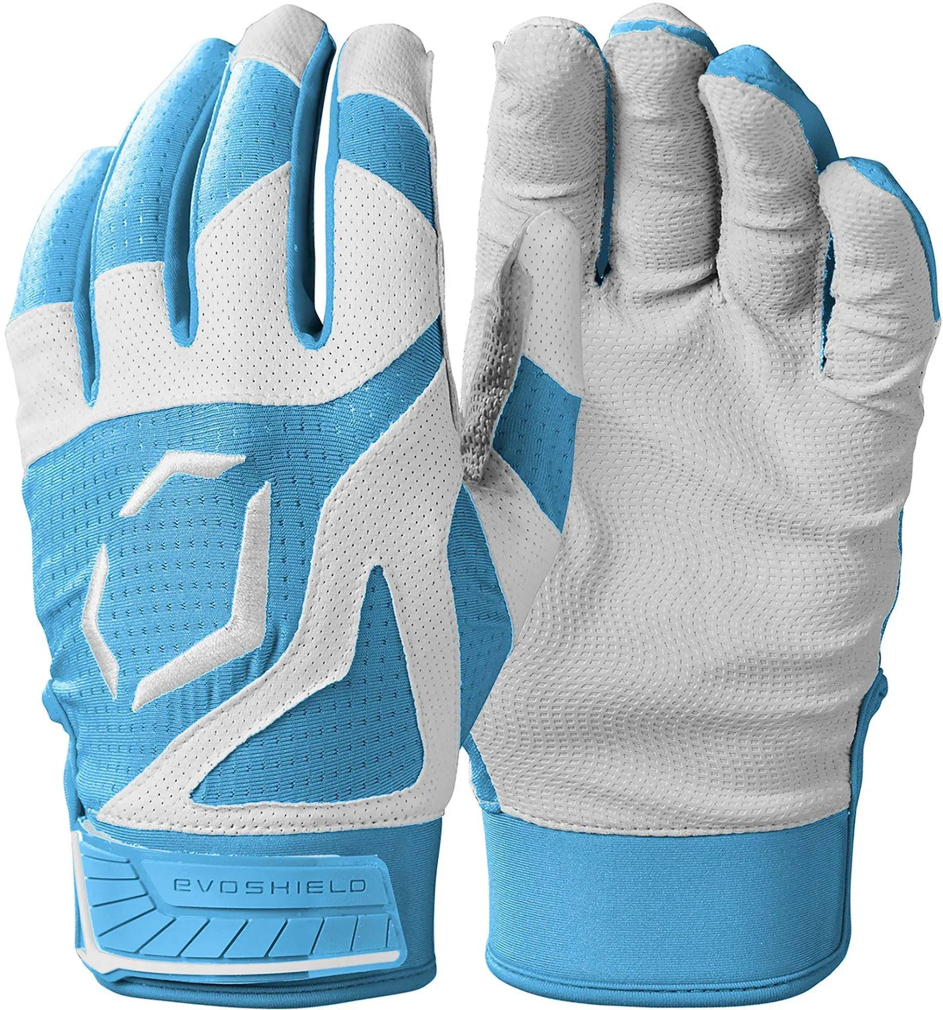 EvoShield SRZ-1 Batting Gloves Columbia Blue/White