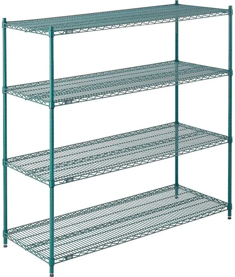 Nexel Poly-Green Wire Shelving Starter