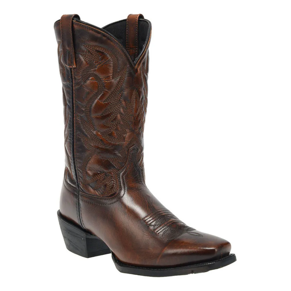 Laredo Mens Stillwater Square Toe Dress Boots Mid Calf - Black, Brown