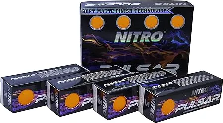 New Nitro Pulsar (12)1 Dozen Orange Golf Balls Soft Matte Finish  Loc#EB5.