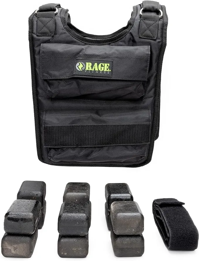 Rage Fitness Adjustable Weighted Vest