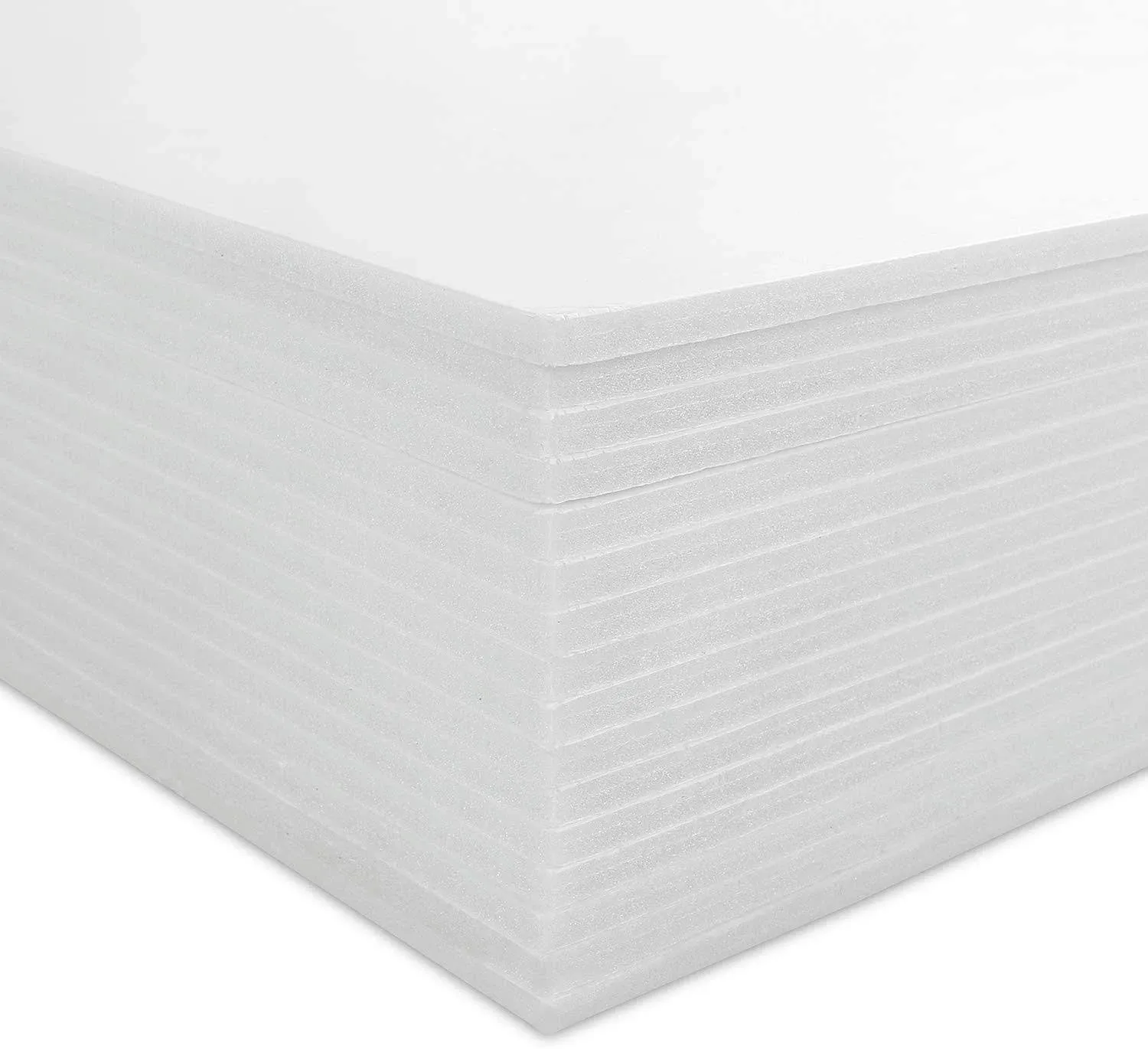 16 Pack Foam Board 11.7x16.5 Inch CBTONE 3/16 Inch Thick White Polystyrene Fo...