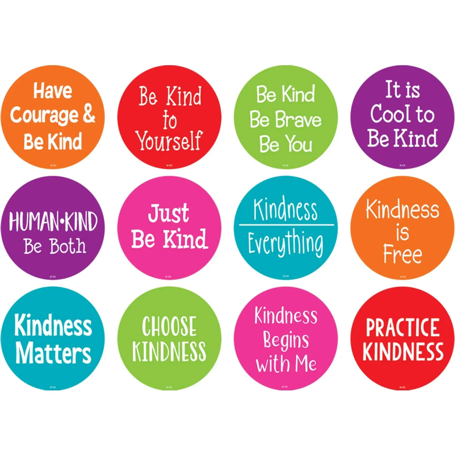 Teacher Created Resources Kindness - 4" Spot on Carpet Markers