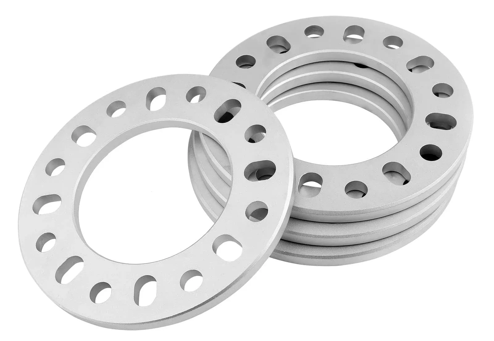 ZHTEAPR 4pc 12mm 1/2" Universal Wheel Spacers for Most 8 Lug Vehicle 8x6.5 8x165.1 8x170 8x180 Compatible with F250 E350 Ram 2500 3500 Express 3500 K3500 Silverado Suburban 2500 Sierra 2500HD 3500HD