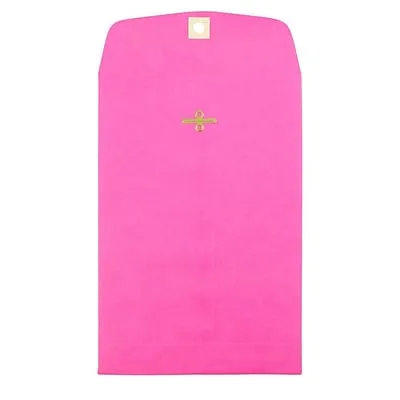 JAM Paper® 6 x 9 Open End Catalog Colored Envelopes with Clasp Closure, Ultra Fuchsia Pink, 25/Pack (900909024F)