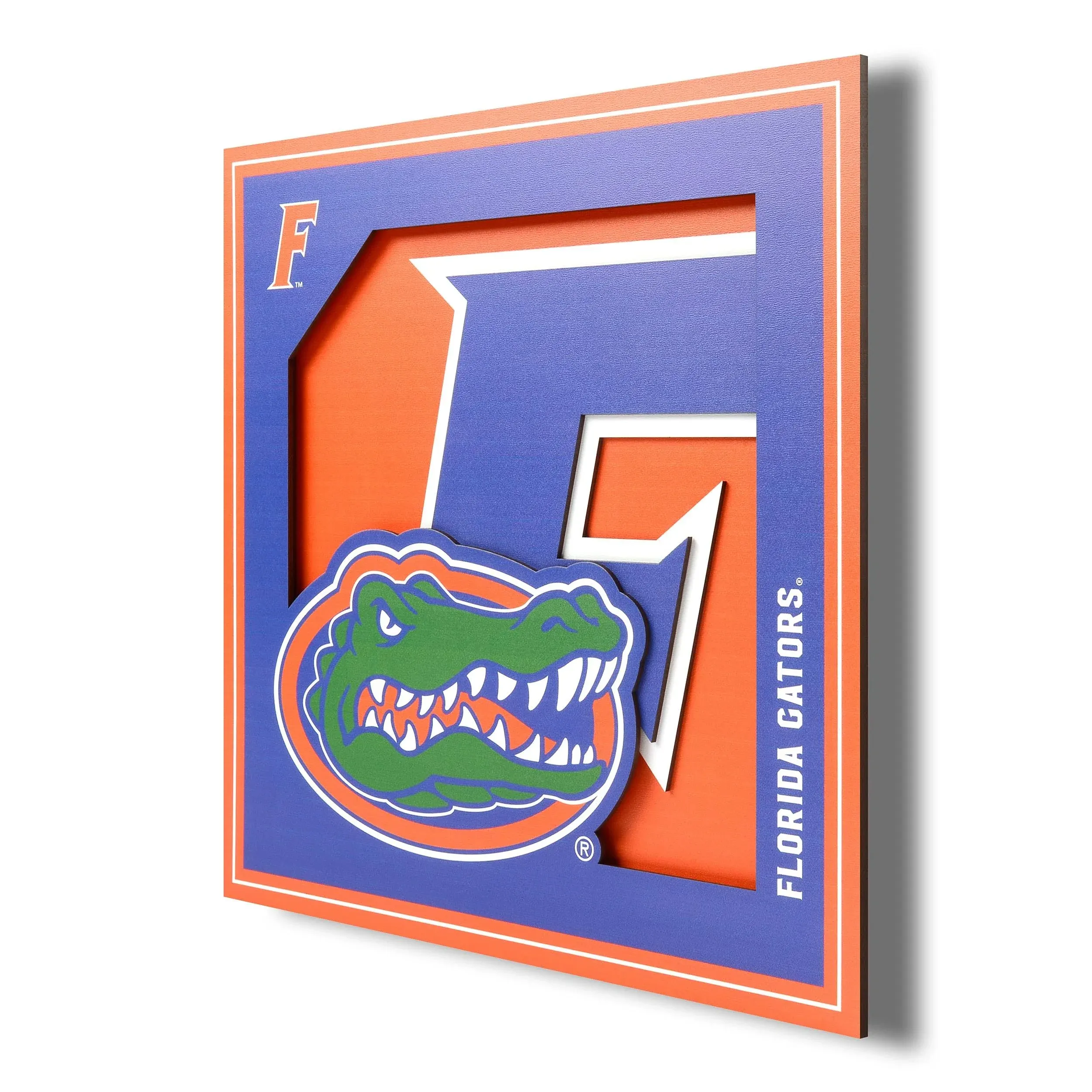 YouTheFan NCAA Florida Gators 3D Logo Series Wall Art - 12x12