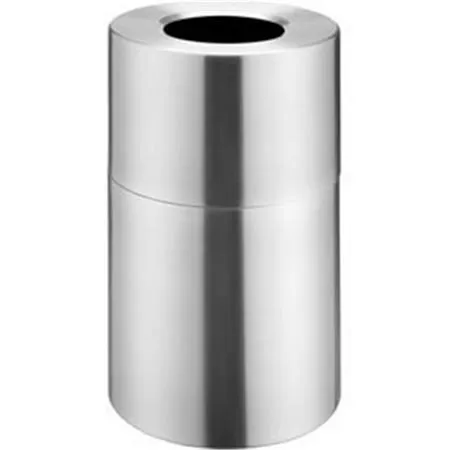 Global Industrial Aluminum Round Open Top Trash Can