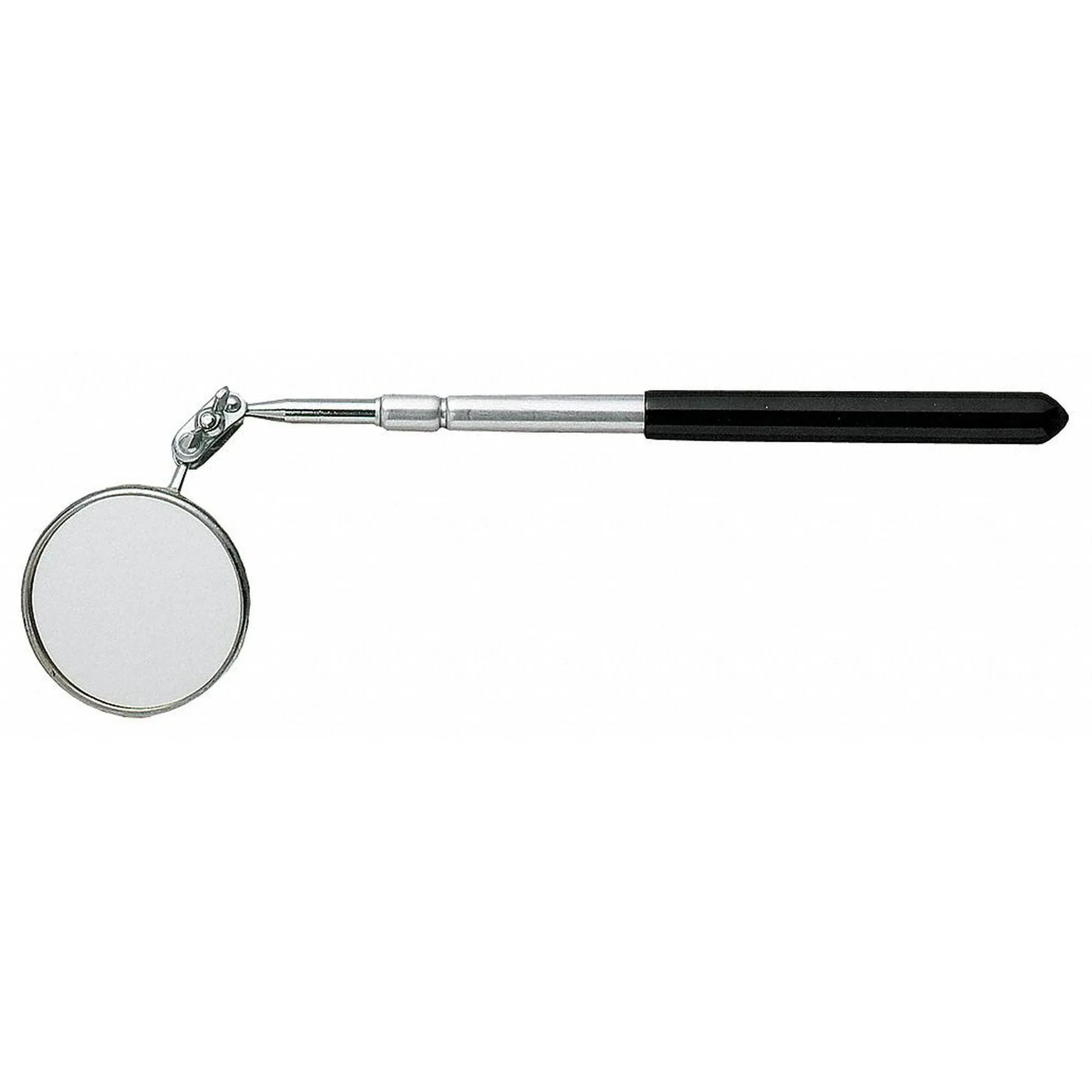 Inspection Mirror: Round, Acrylic Mirror, Vinyl Handle