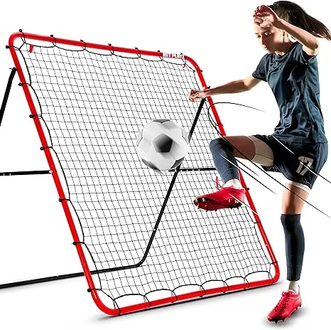 Soccer Rebounder Rebound Net, Kick-Back | Football Training Gifts, Aids & Equipment for Kids Teens & All Ages, Perfect Storage