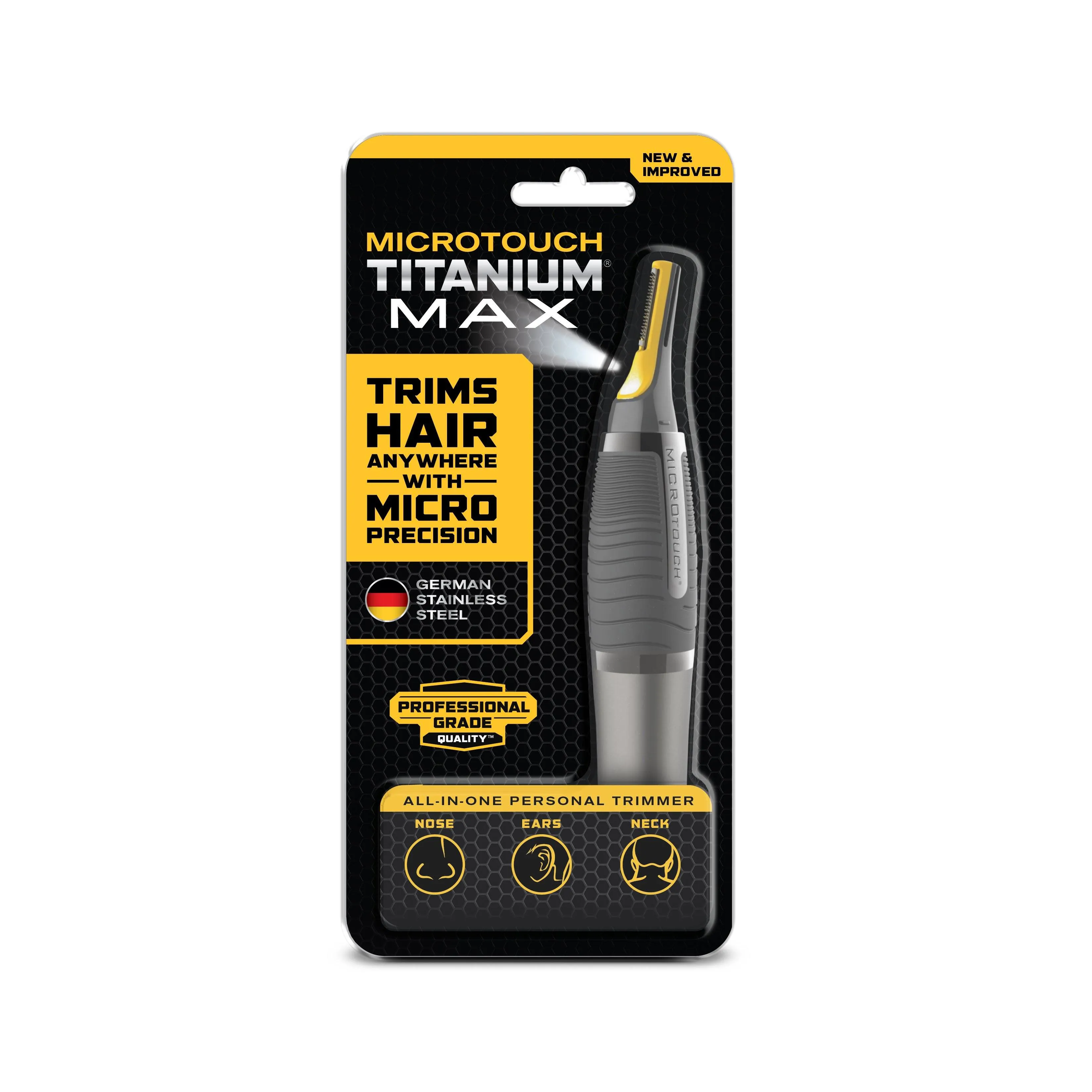 Micro Touch Titanium MAX Lighted Personal Trimmer