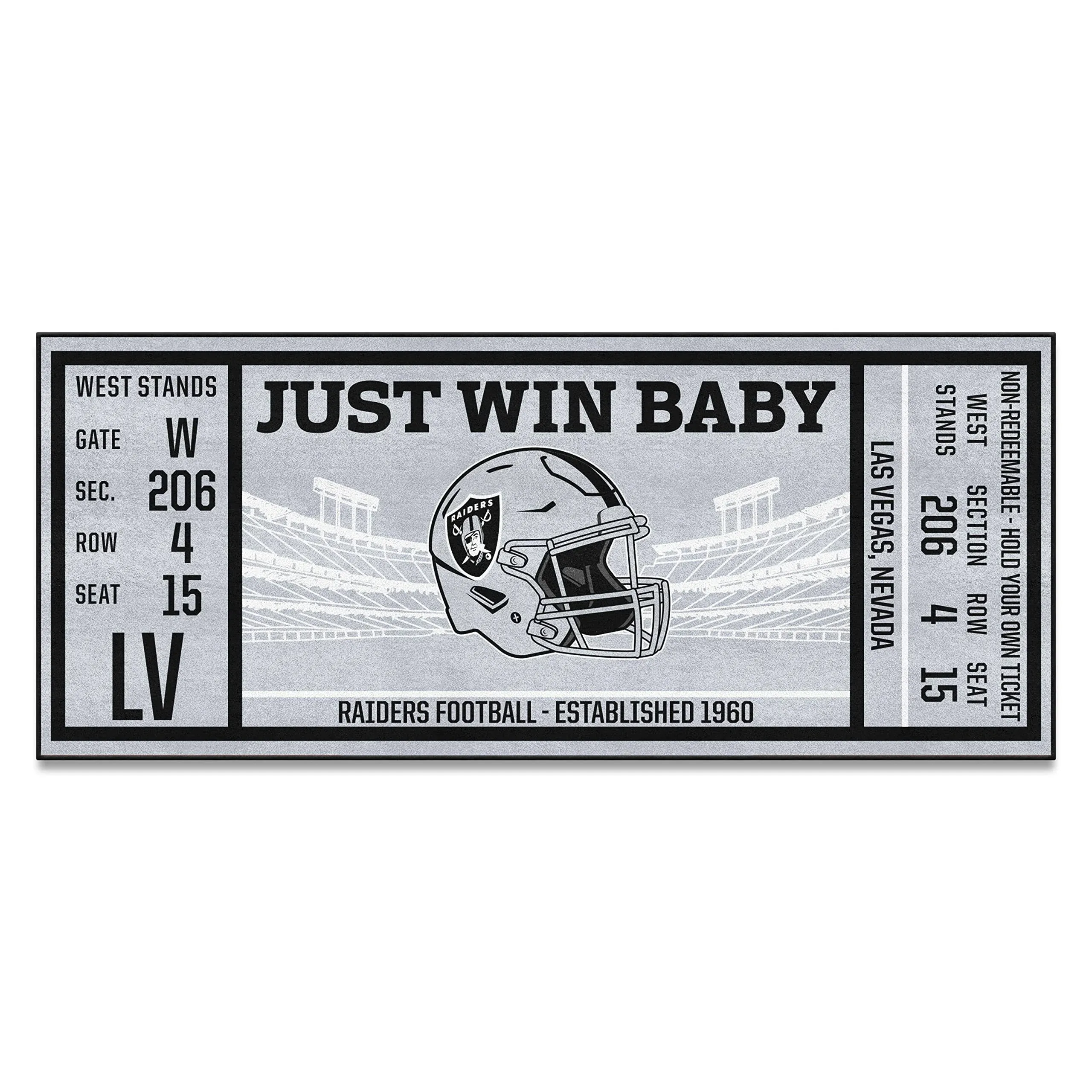 NFL - Las Vegas Raiders Ticket Runner 30"x72"