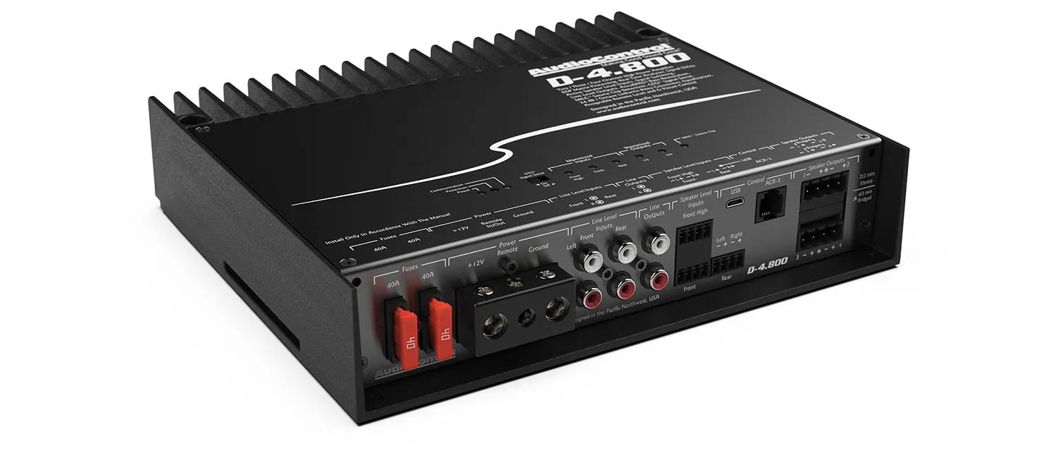 AudioControl 800W RMS D-Series 4-Channel Amplifier With Digital Signal Processor