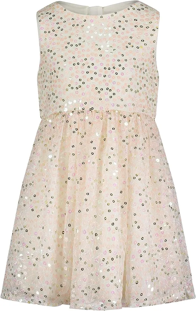 Calvin Klein Girls 7-16 Sparkle Sequin Dress