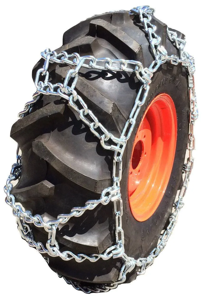 TireChain.com 17.5-24 17.5L-24 Duo Grip Tractor Tire Chains Set of 2