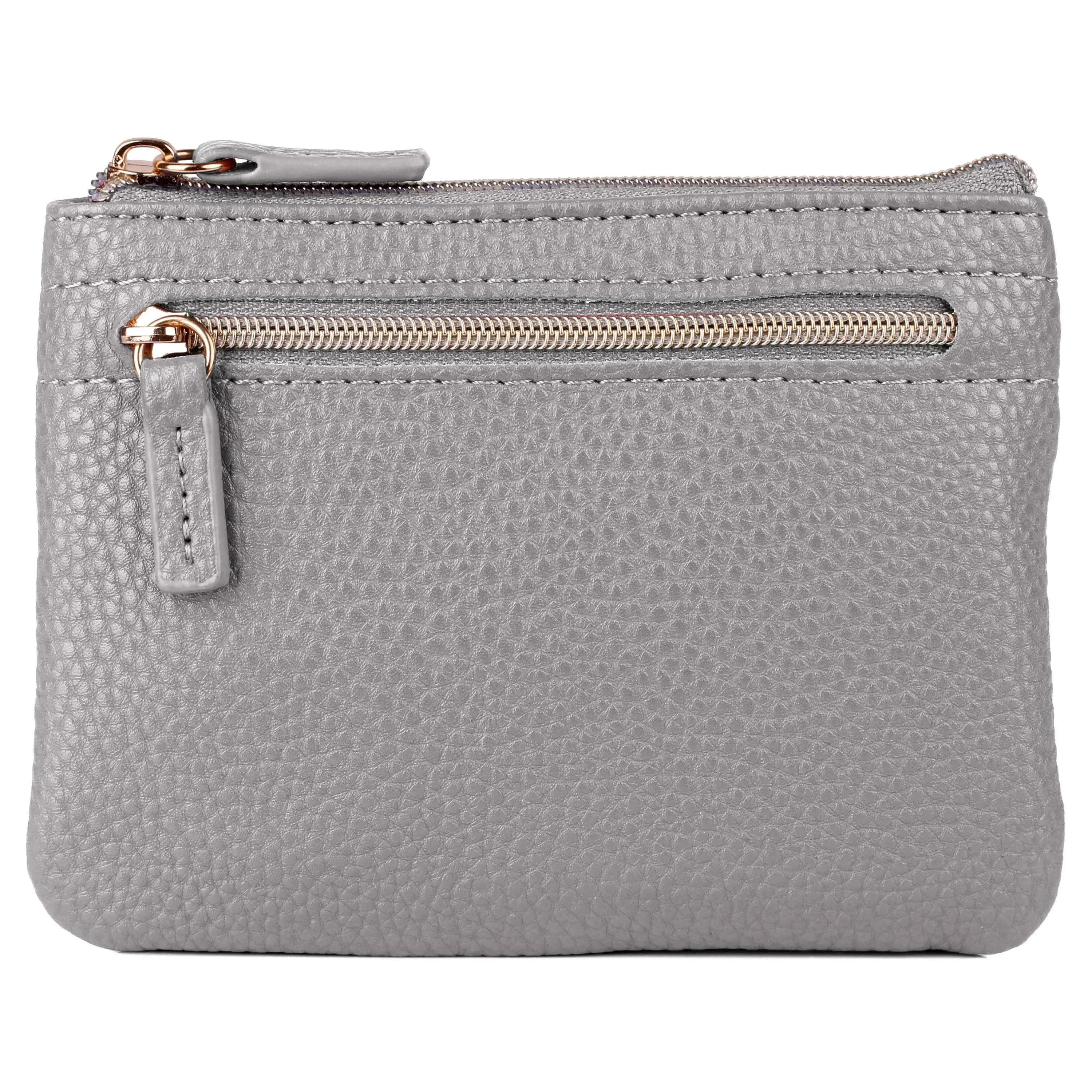 Julia Buxton Women's Pebble Vegan Leather ID Coin Case