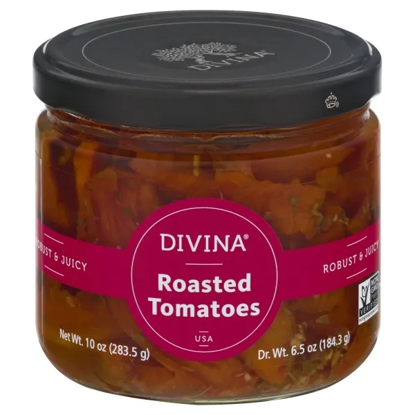 Divina Roasted Red Tomatoes - 10 oz jar