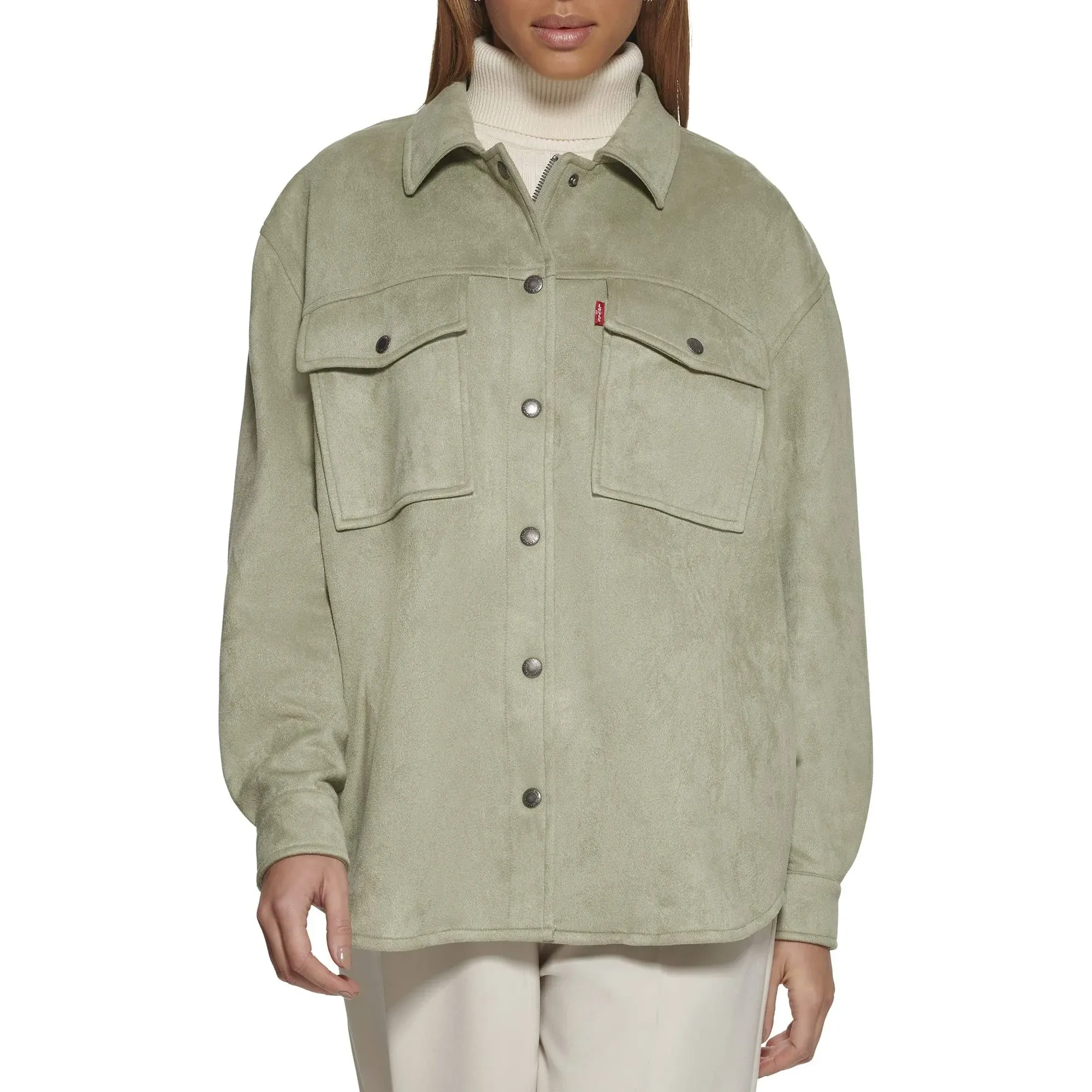 Levi's Women's Soft Faux Suede Shirt Jacket