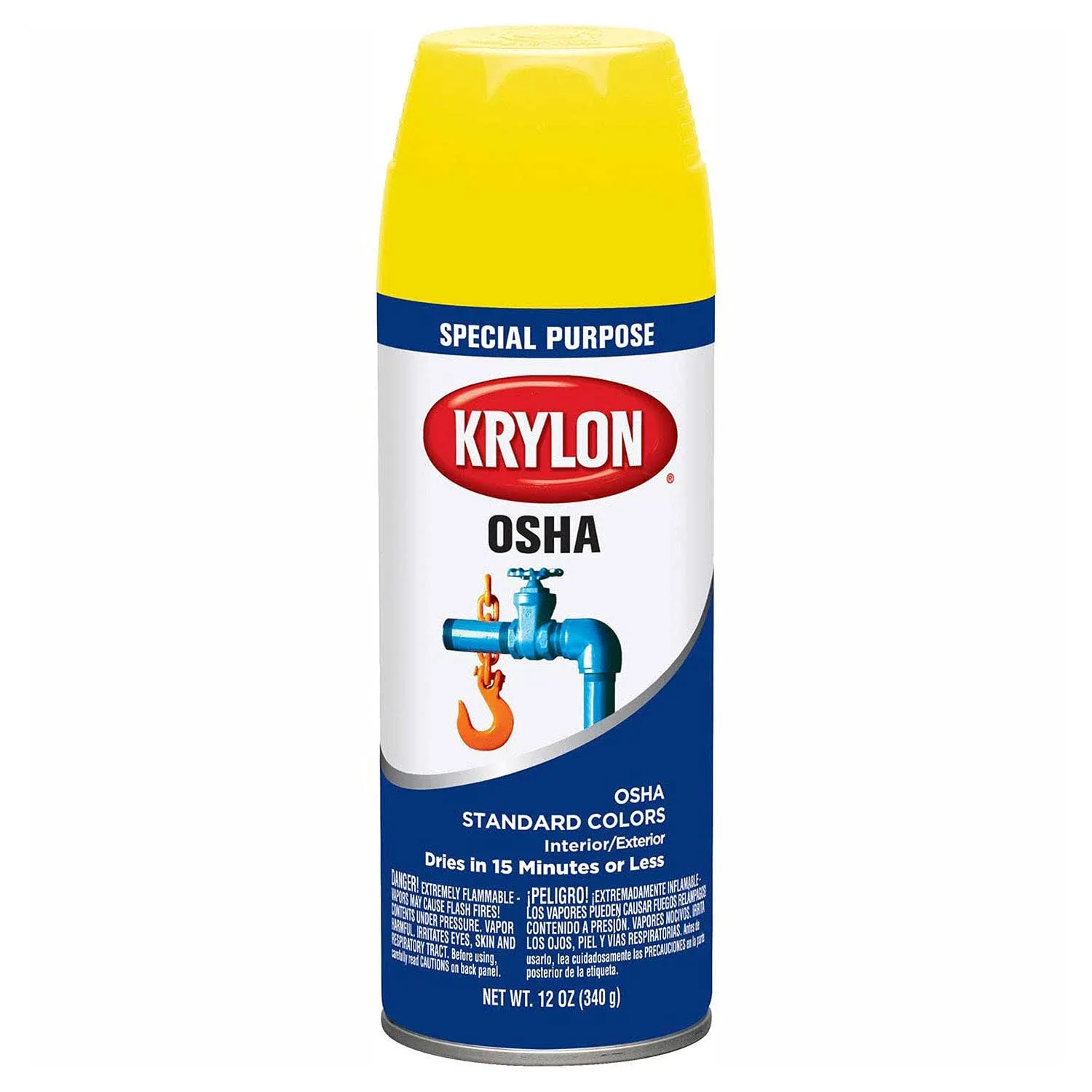 New Krylon Special Purpose OSHA Safety Yellow Interior / Exterior Paint, 1813