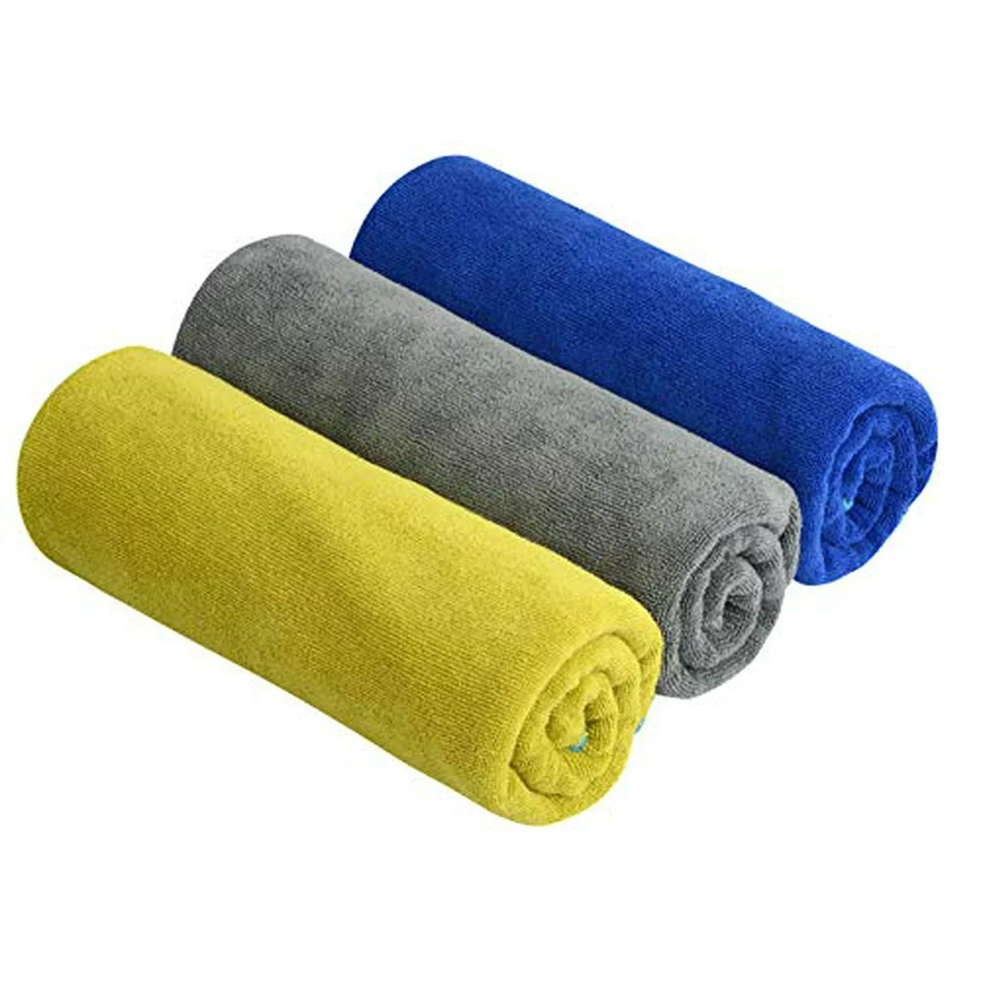 SINLAND Microfiber Gym Towels Absorbent and Fast Drying Sports Towel 3-Pack 16 ...