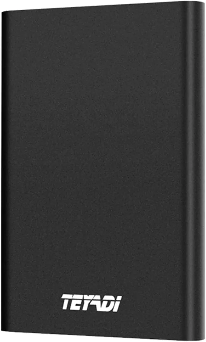 500GB 2.5-inch Slim Portable External Hard Drive -USB 3.0 for PC, Mac, Laptop, PS4, Xbox, Xbox one-T201(Black)