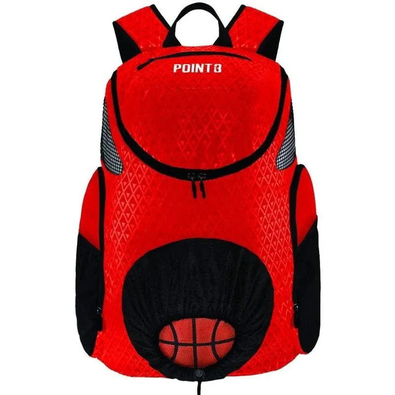 Point 3 Road Trip 2.0 Backpack Basketball Backpack with Drawstrong Closure | Ventilated Mesh Shoe Pocket Compartment