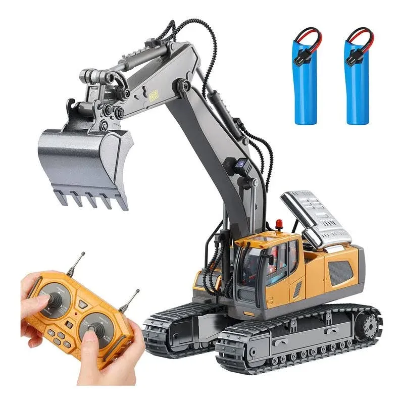 DDAI Remote Control Excavator Toys for Boys 8-12 Kids Best Gift Ideas for Age 3 4 ...