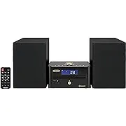 Jensen Modern JBS-210 Gold Series Bookshelf Bluetooth CD Music System, Digital AM ...