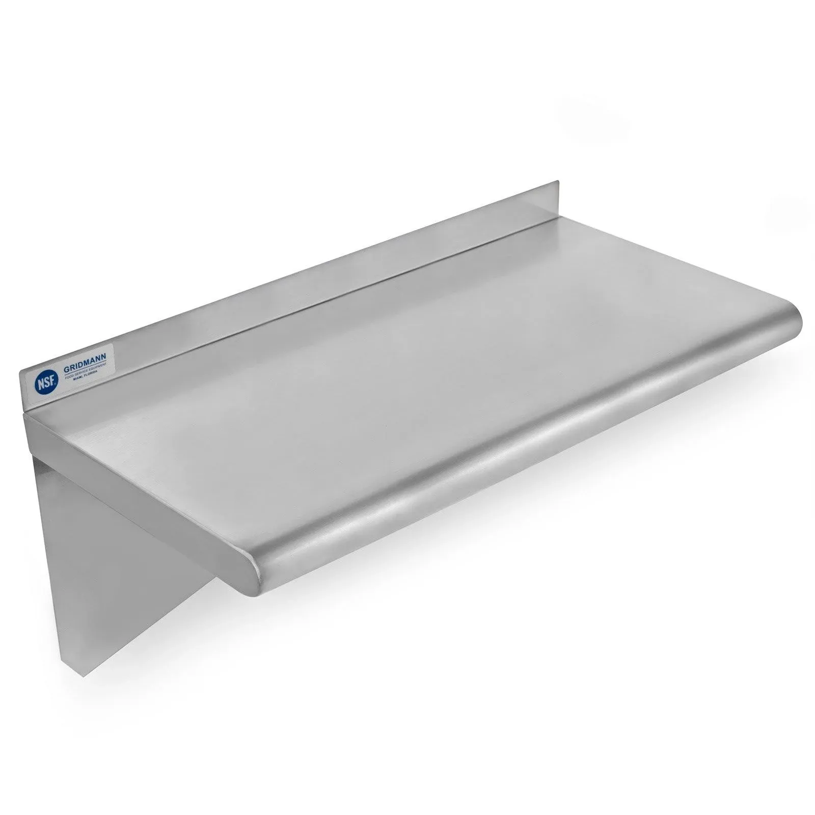 GRIDMANN NSF Stainless Steel 18" x 24" Kitchen Wall Mount Shelf Commercial ...