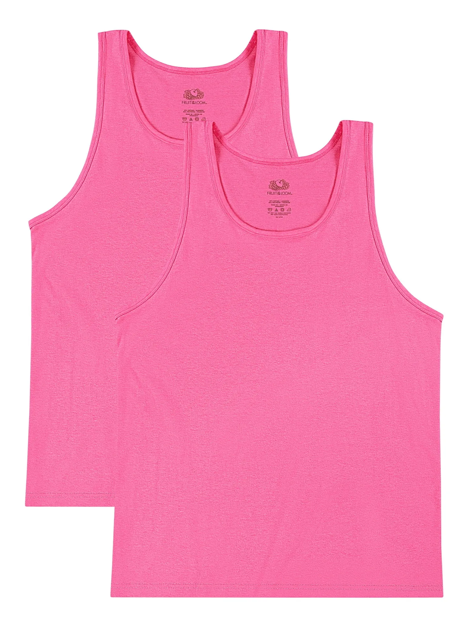 Fruit of the Loom Men's EverSoft Tank Tops, 2 Pack, Sizes S-4XL