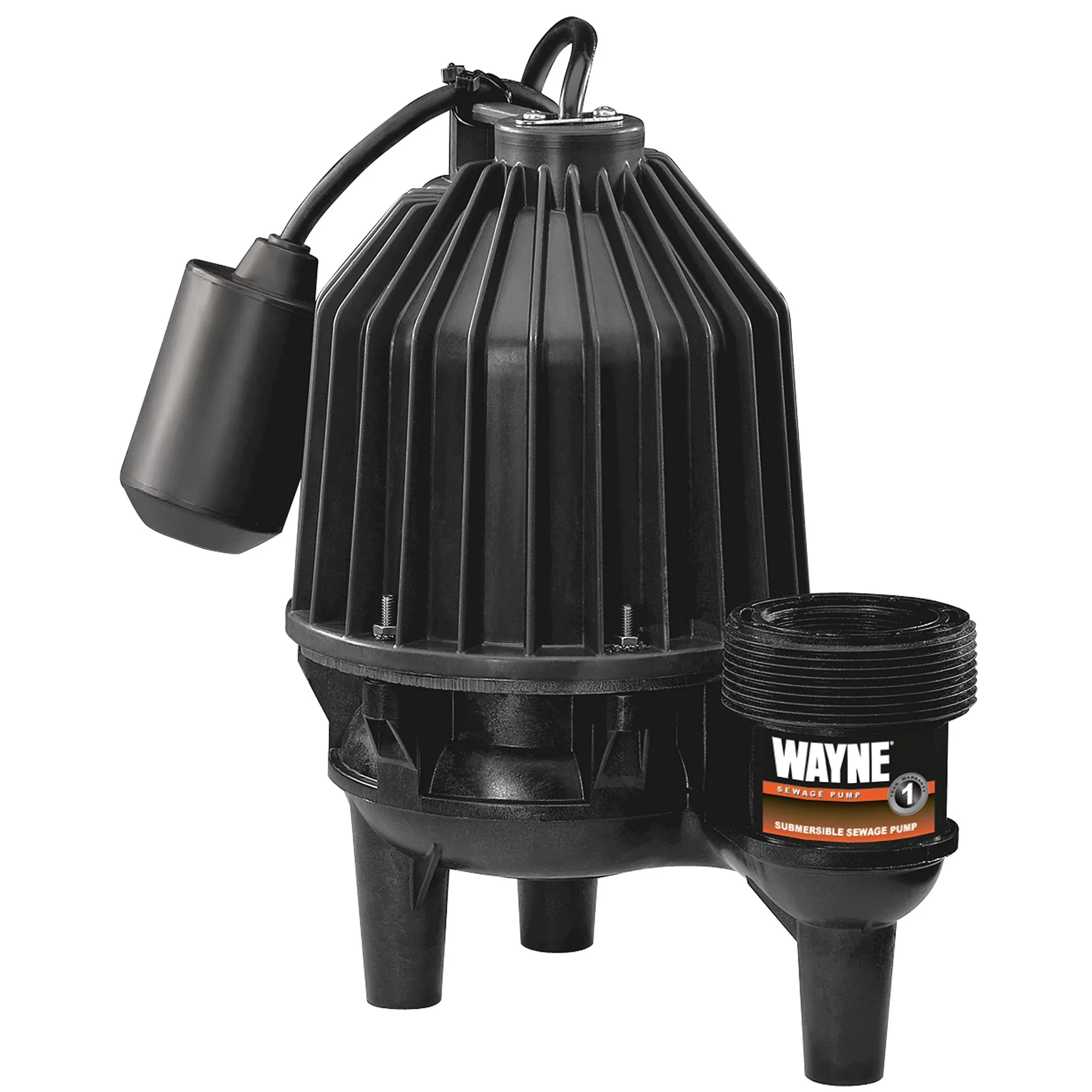 Wayne 57333-WYN4 SEL50 1/2 hp Thermoplastic Sewage Pump with Piggyback Tether