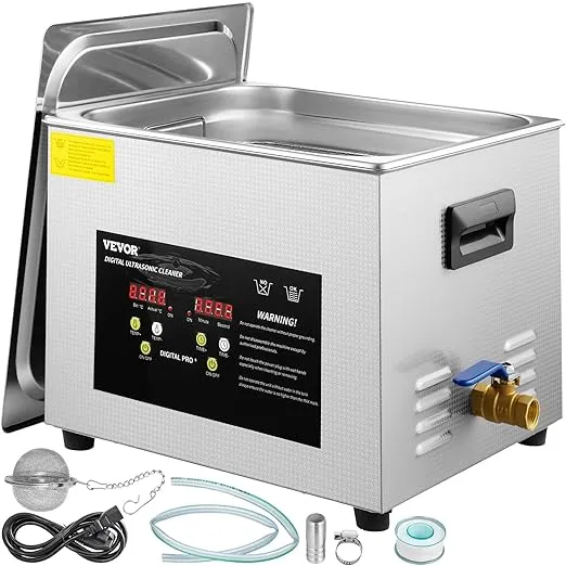 VEVOR Upgraded Ultrasonic Cleaner Professional Digital Lab Ultrasonic Parts Cleaner with Heater Timer