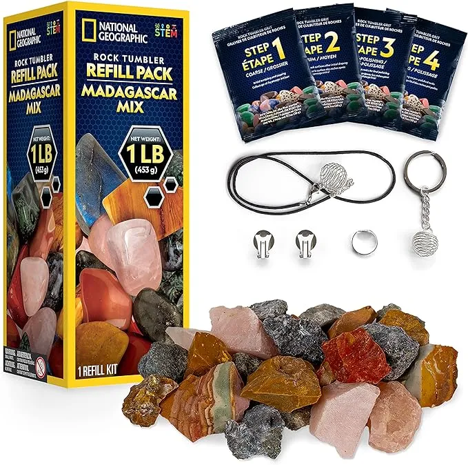 National Geographic Rock Tumbler Refill Kit