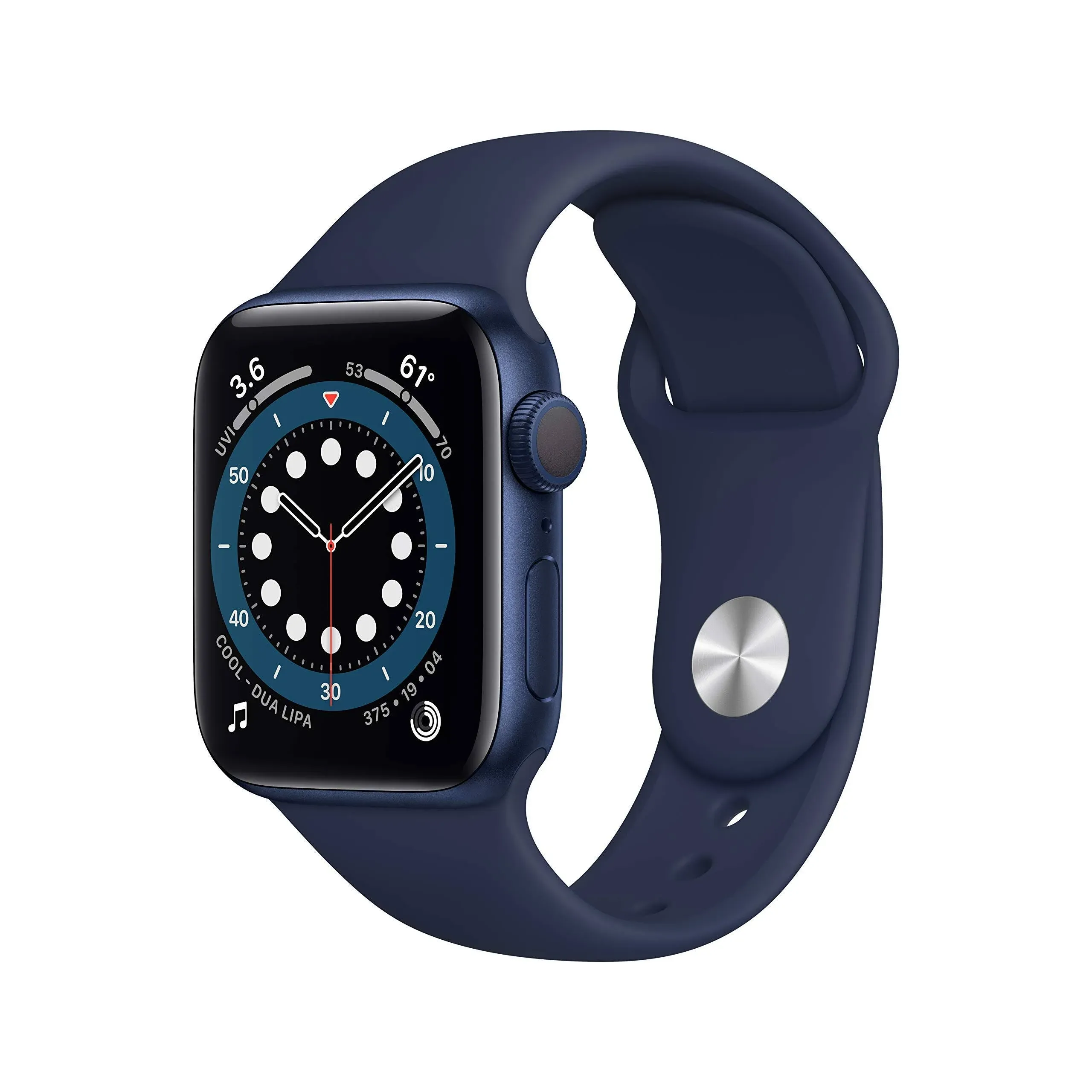 Apple Watch Series 6 - 40mm - GPS - Blue Aluminum Case - Deep Navy Sport Band