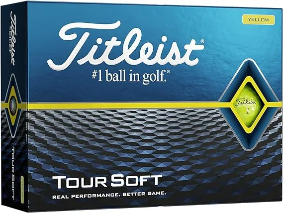 Titleist Tour Soft Golf Balls - Yellow