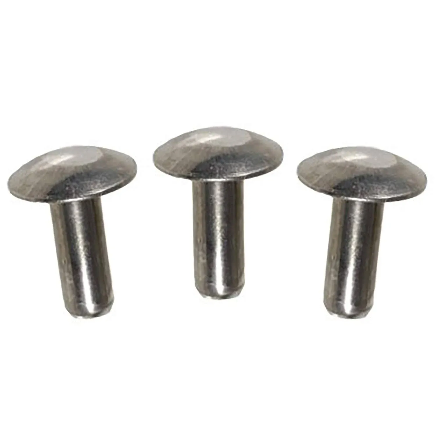 Metal Magery 3/16" Diameter x 3/8" Length Solid Aluminum Brazier Head Rivets ...