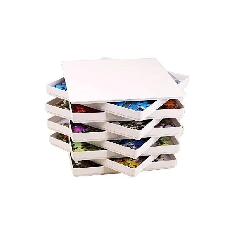 Puzzle EZ Puzzle Sorting Trays with Lid and 8 Trays Jigsaw Puzzle Sorters ...