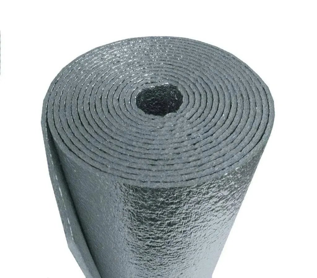 American Wholesale Superstore 25 Sqft R-8 HVAC Duct Wrap Insulation Reflective 2 Sided Foam Core 12' x 25'