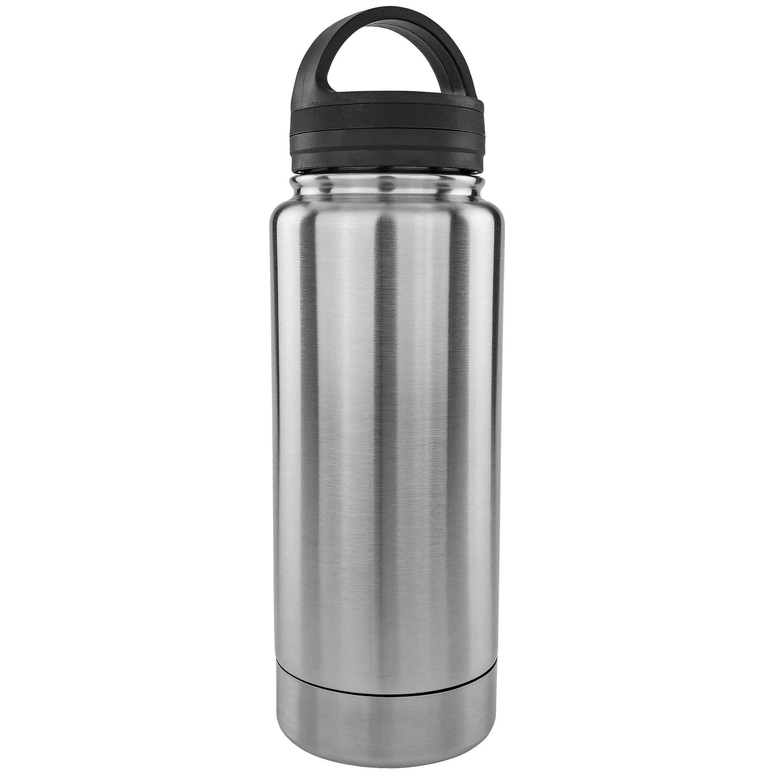 Stainless Steel Drinking Tumbler Bottle Diversion Safe Stash and Hide Small Valuables Money Keys Jewelry Silver 12 Ounce