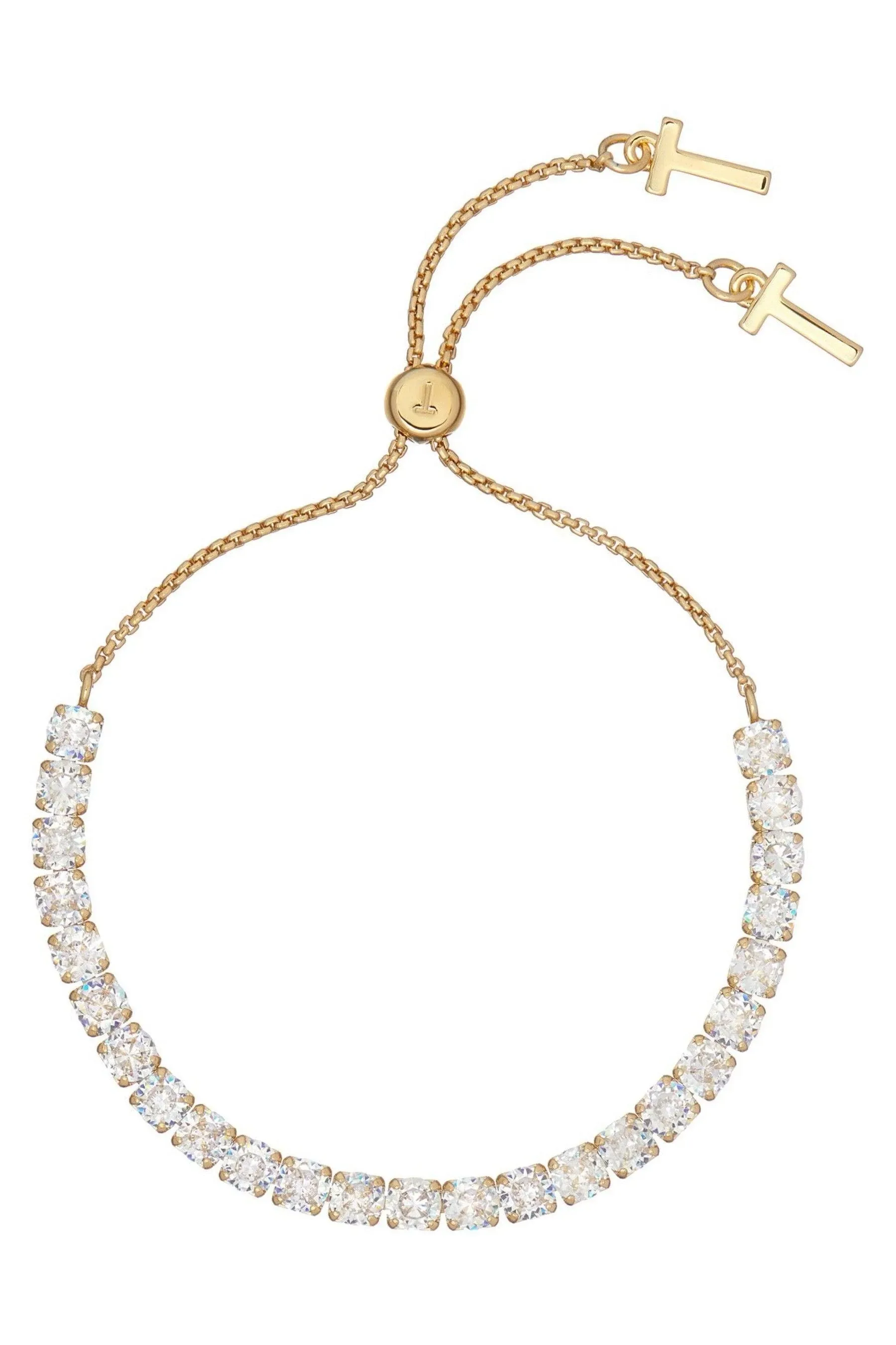 Ted Baker Melrah Icon Crystal Slider Bracelet Gold