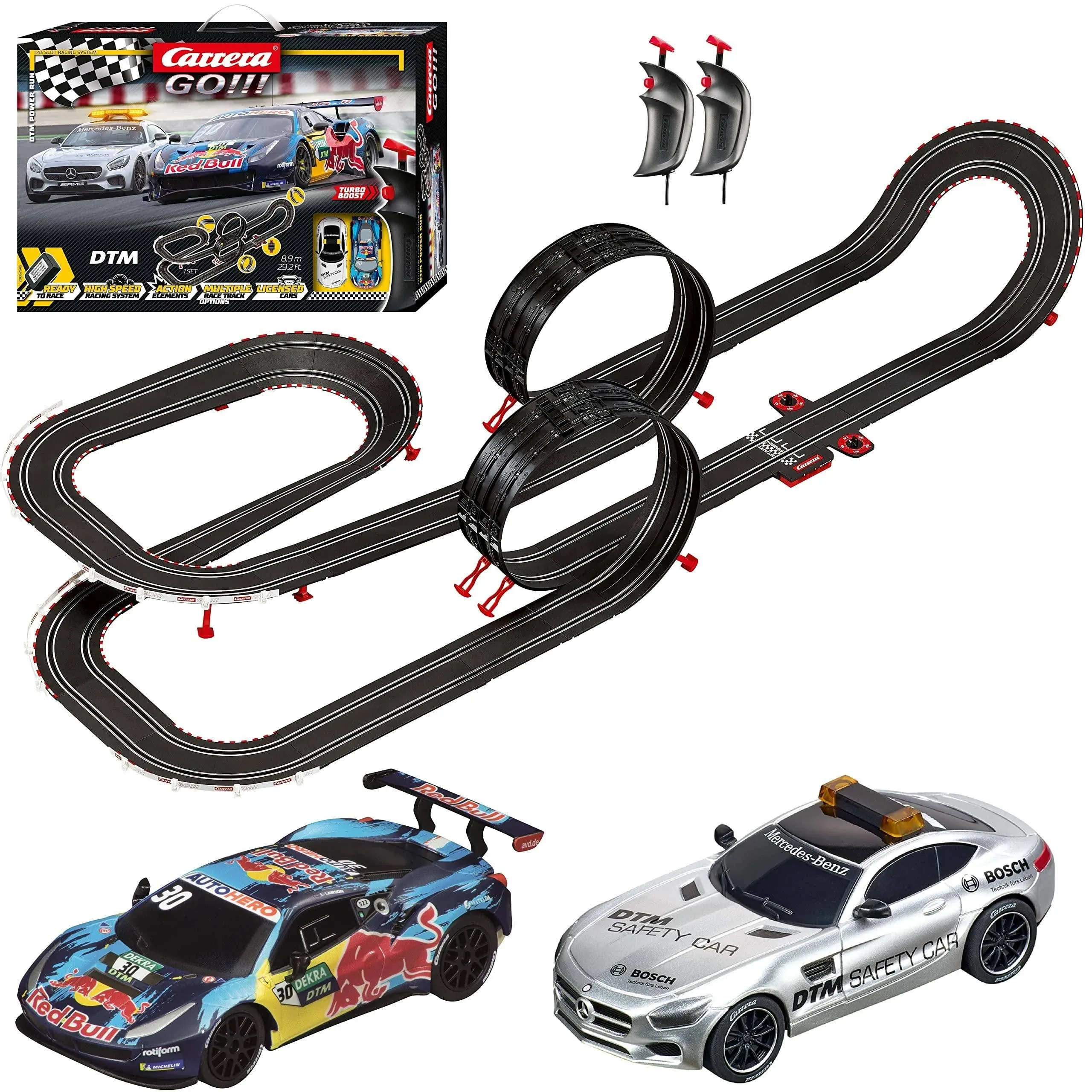 Carrera GO!!! 20062543 DTM Power Run Electric Powered Slot Car Racing