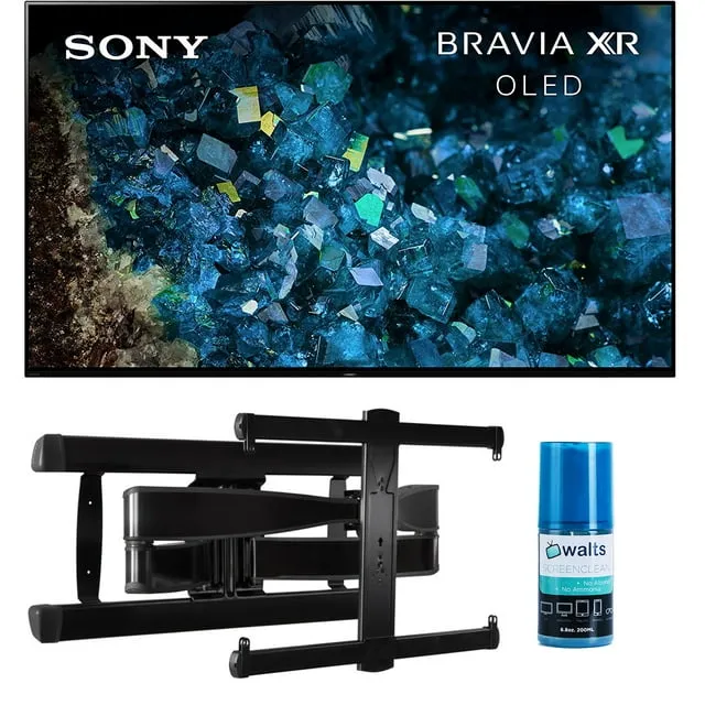 Sony XR83A80L 83 inch 4K HDR OLED Smart Google TV with PS5 Features with a LL11-B1 Super Slim Fixed-Position Wall Mount for 40 Inch - 85 Inch TVs and HDTV Screen Cleaner Kit (2023)