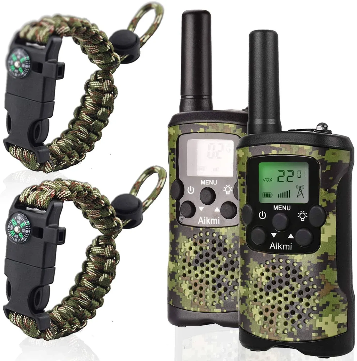 Gifts for Kids Aged 5-12 Boy Toys Kids Walkie Talkies 22 Channel 2 Way Radio 3 Miles Long Range fit Outdoor Adventure Hunt Game Camp Toys for Boys 6 7 8 9 Years Old Gifts for Boys